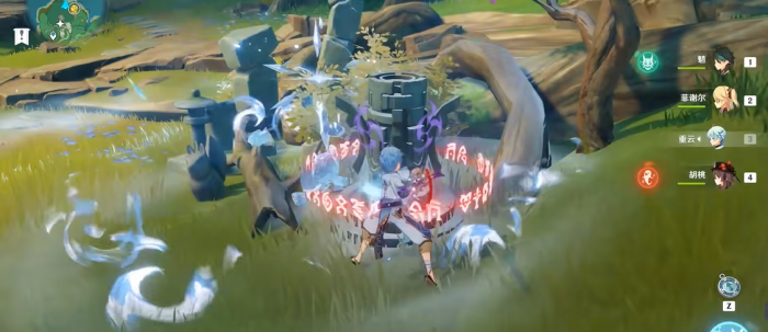 原神荒海的石柱怎么打2