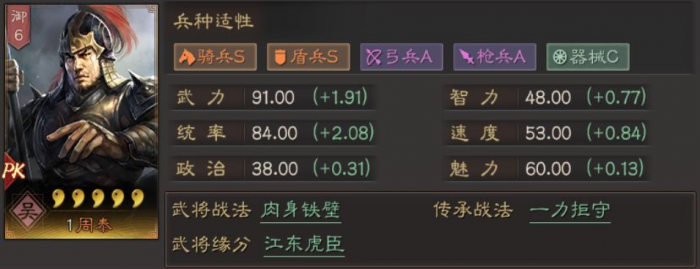 三国志战略版pk周泰怎么获得1