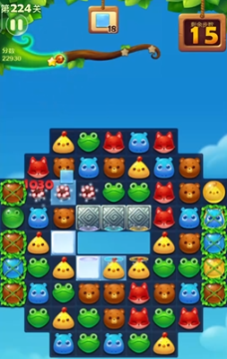 开心消消乐224关怎么过2