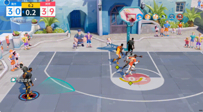 全明星街球派对詹姆斯怎么打4