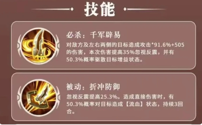 三国志异闻录马超阵容推荐3