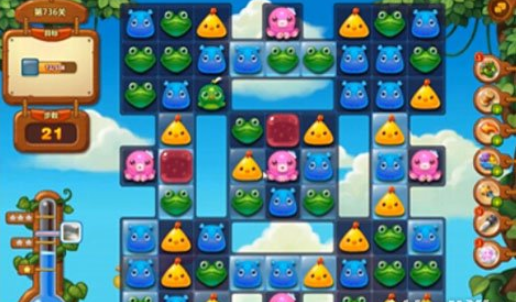 开心消消乐446隐藏关该怎样通过1