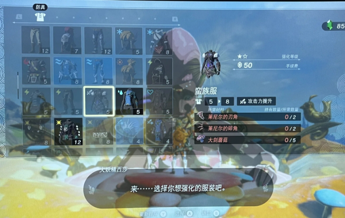 塞尔达传说蛮族套和近卫套怎么拿2