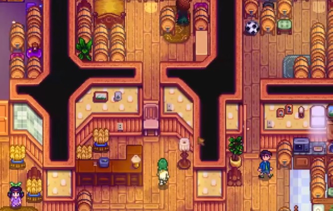 星露谷物语如何卡柱村民的进出1