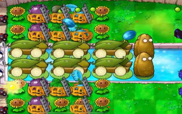 植物大战僵尸无尽关卡怎么搭梯子2