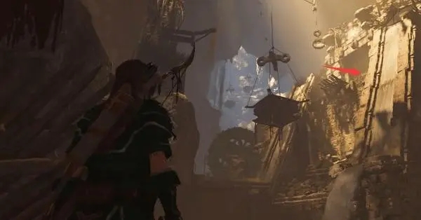 古墓丽影怎么抬起水闸门1