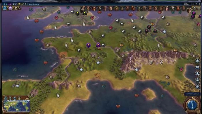 文明6如何开全图地图1