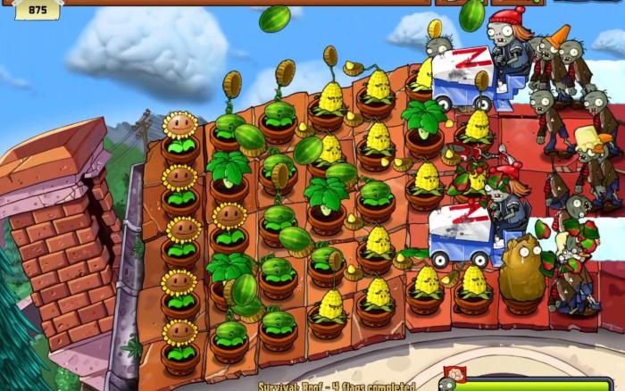 植物大战僵尸屋顶关卡怎么玩3