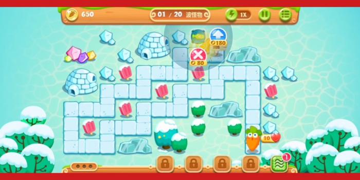 保卫萝卜263关怎么过1