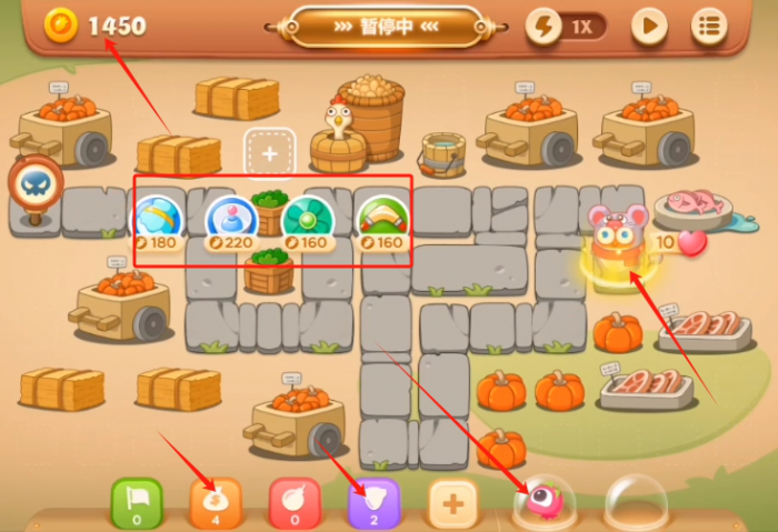 保卫萝卜3集市篇第37关怎么过_保卫萝卜3集市第37攻略图解