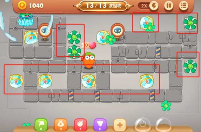 保卫萝卜3第27关怎么过2