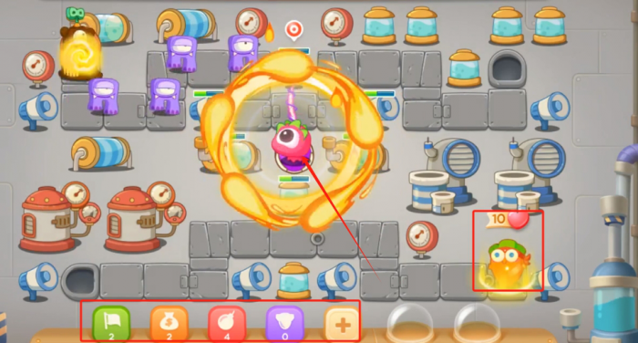 保卫萝卜3工厂第39关怎么过1