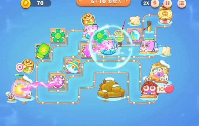 保卫萝卜4第二章第4关怎么过1