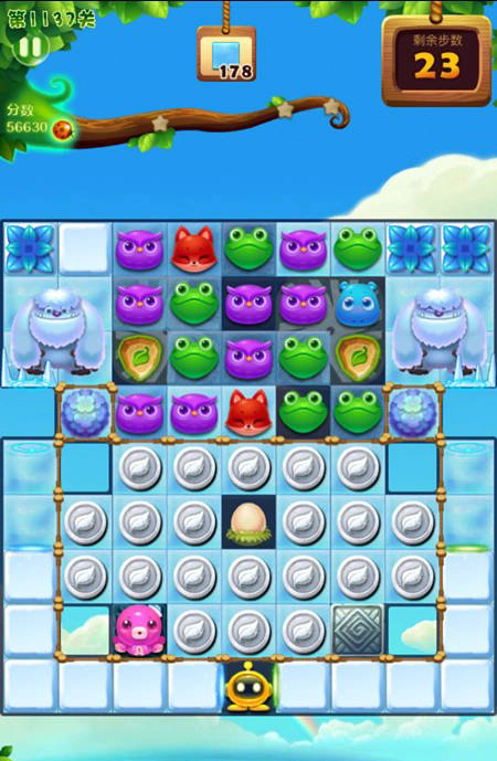 开心消消乐3671关怎么过2