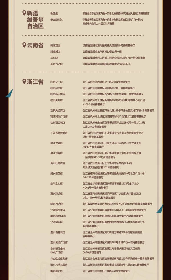 《原神》肯德基联动主题门店位置介绍19