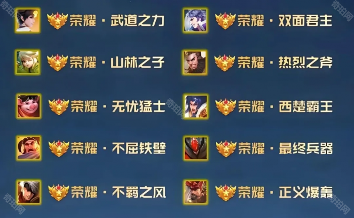 《王者荣耀》全英雄荣耀王者专属称号一览7