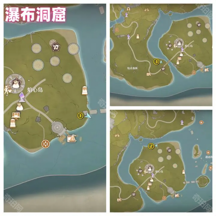 《无限暖暖》花焰群岛12个烟花筒位置一览3