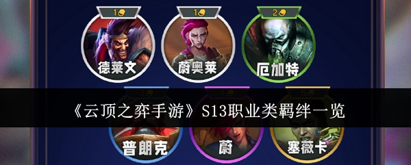 云顶之弈手游S13职业类羁绊有哪些1