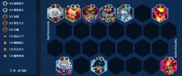 金铲铲之战重装彗阵容怎么搭配1