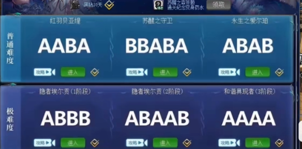 dnf苏醒之森答题答案是什么3