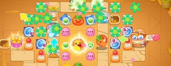 保卫萝卜4法老归来第45关怎么通关9