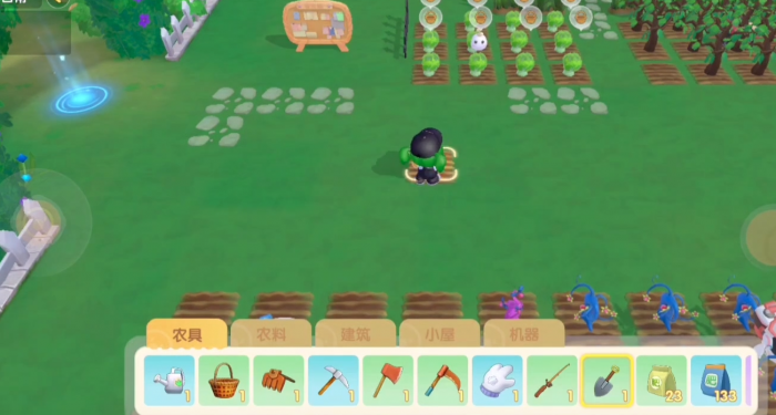 摩尔庄园开的地怎么变回去1