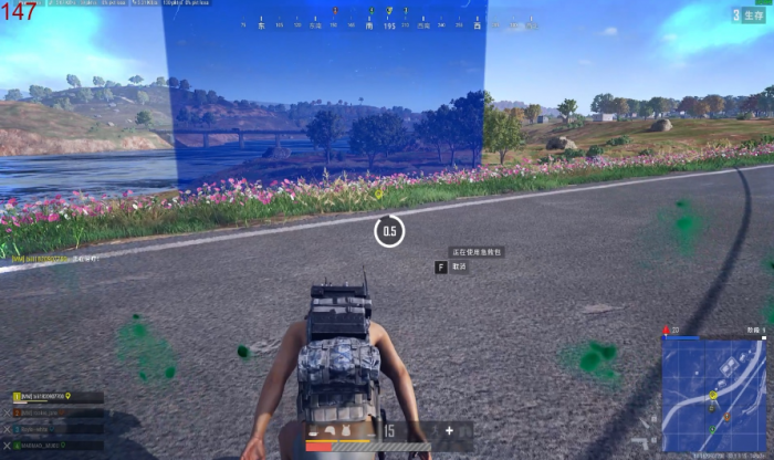 绝地求生如何观察毒圈2