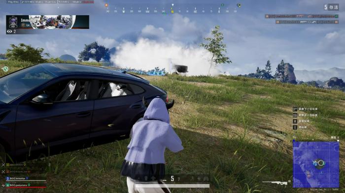 绝地求生一个人在车上如何射击1