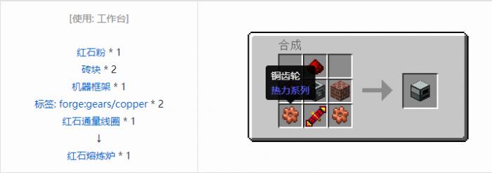 我的世界热力系列机器合成表大全20262