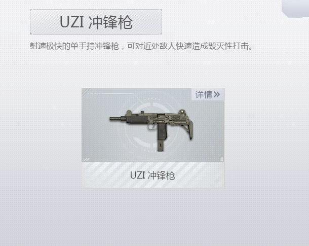 《荒野行动Plus》UZI冲锋枪介绍1