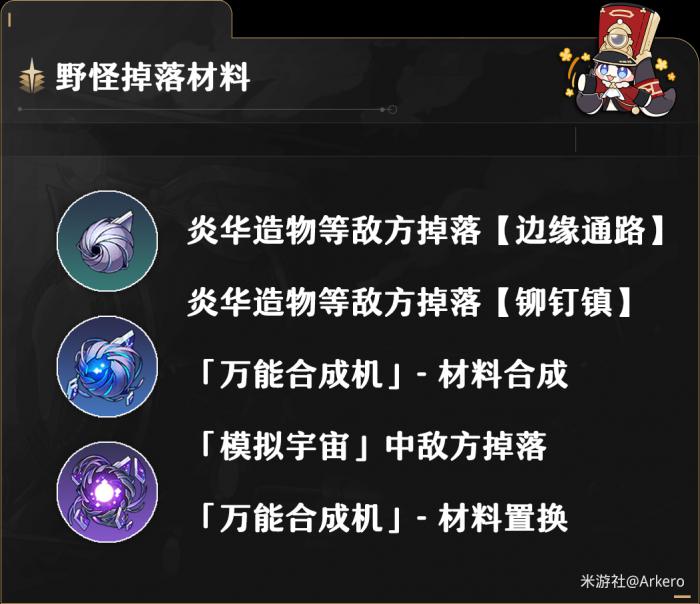 崩坏星穹铁道彦卿养成材料一览2