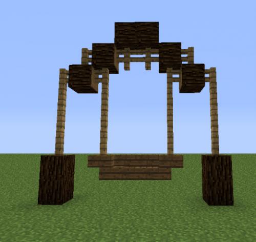 《我的世界》秋千制作详解3