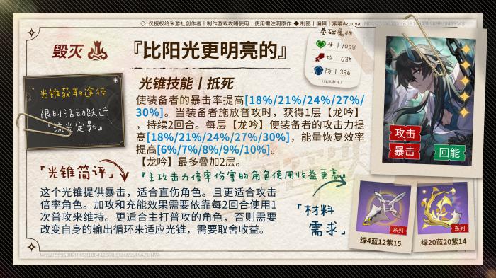 崩坏星穹铁道雪衣光锥推荐2