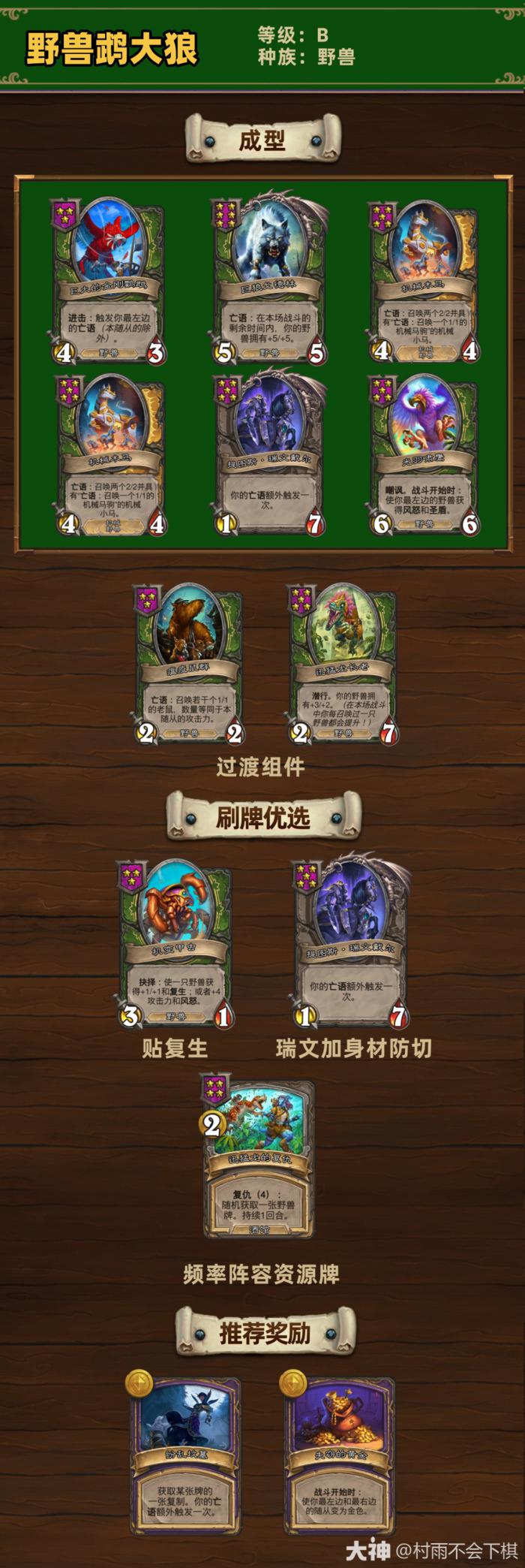 炉石传说33.4.2酒馆战棋野兽鹉大狼玩法攻略1