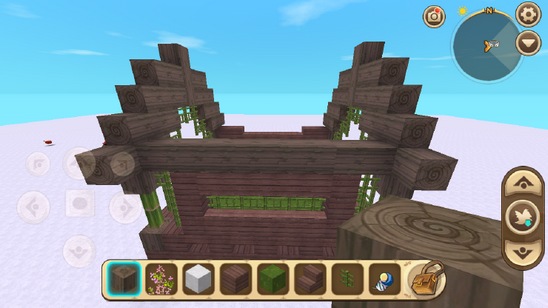 《迷你世界》竹楼建造教程37