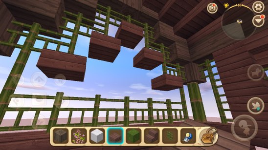 《迷你世界》竹楼建造教程47