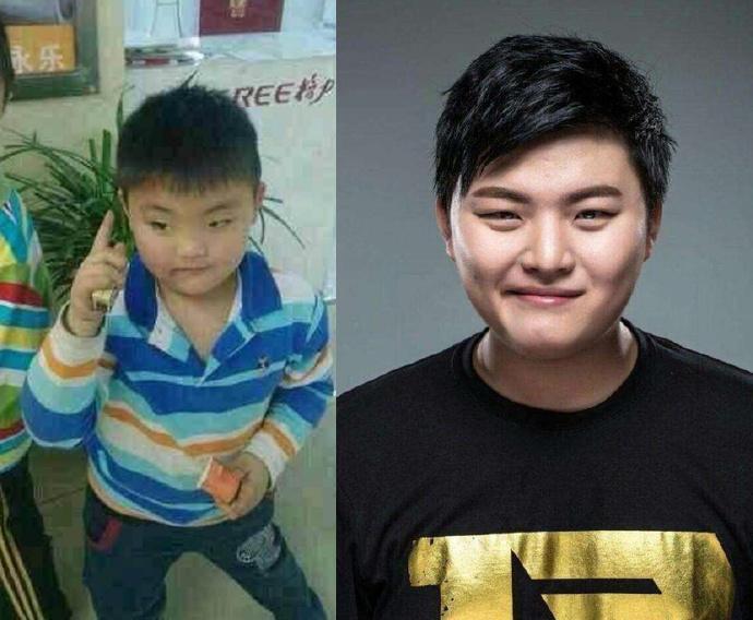 《LOL》职业选手小时候照片对比4