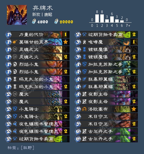 《炉石传说》外域的灰烬狂野弃牌术卡组介绍1