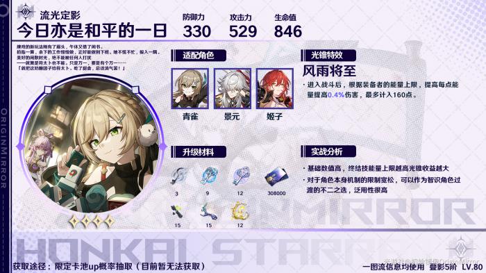 崩坏星穹铁道今日亦是和平的一日适合谁1