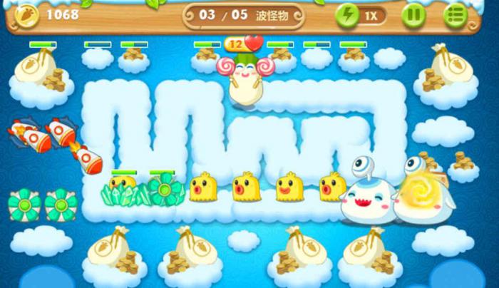 保卫萝卜261关怎么打1