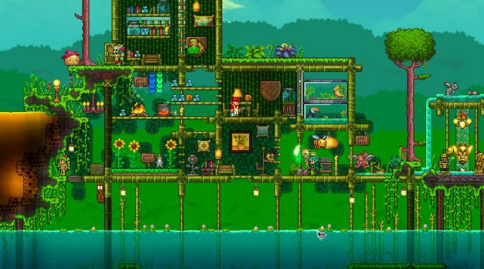 泰拉瑞亚房子怎么建最省事1