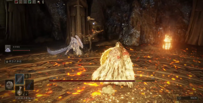 艾尔登法环石肤黑王怎么打1