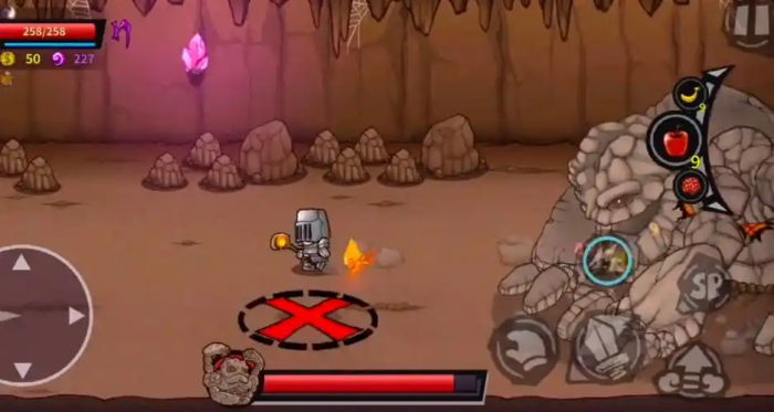 失落城堡巨岩怎么打1