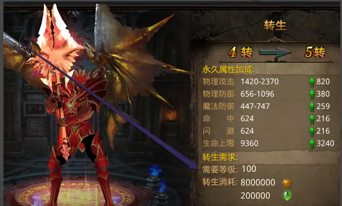 全民奇迹五转有什么1