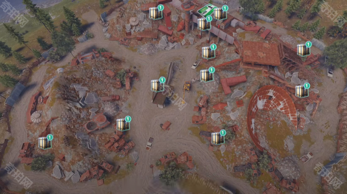 《失控进化手游》火箭发射基地/垃圾场物资箱分布图分享3