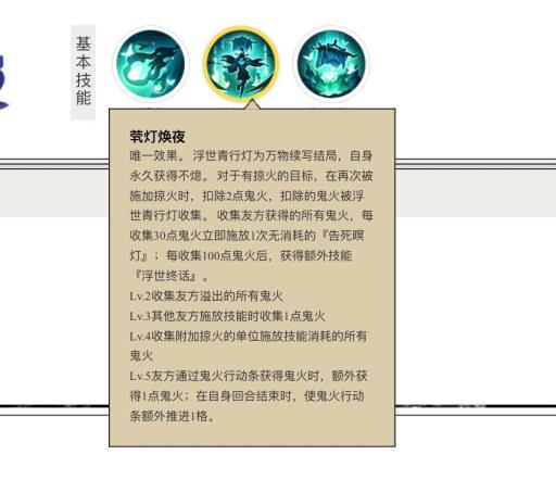 阴阳师浮世青行灯收集多少鬼火可以获得额外技能?2