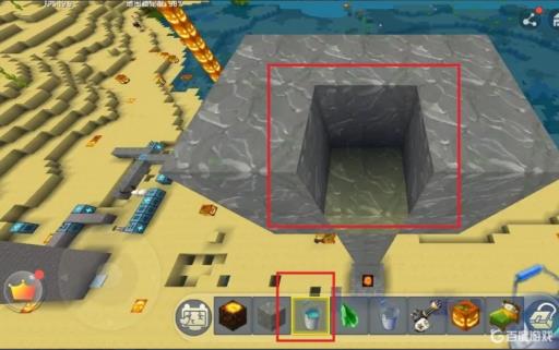 迷你世界水电梯怎么做?6