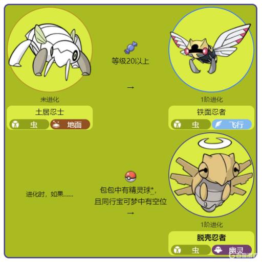 宝可梦剑盾的脱壳忍者怎么进化鬼蝉?2