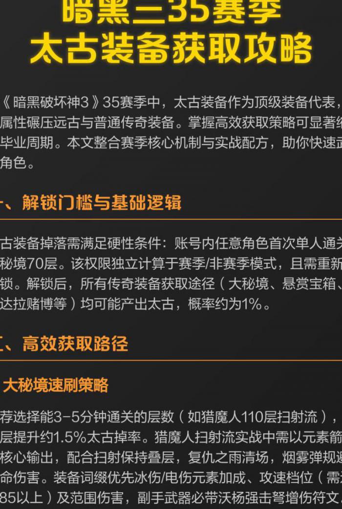 暗黑3太古装备有什么用1