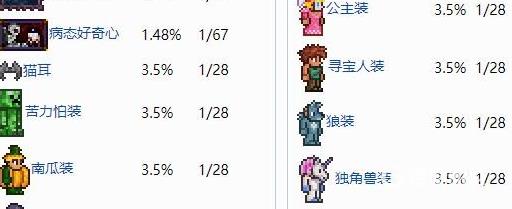 泰拉瑞亚礼袋能开出什么?2